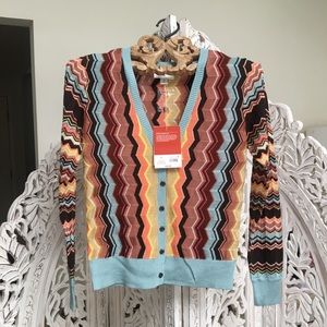 NWT MISSONI For Target Zigzag Cardigan